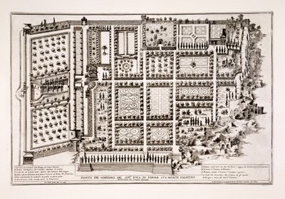 Giardino del Duca di Parma sul Colle Palatino, Roma, da 